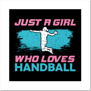 European Handball Girl Team Player Gift Posters and Art